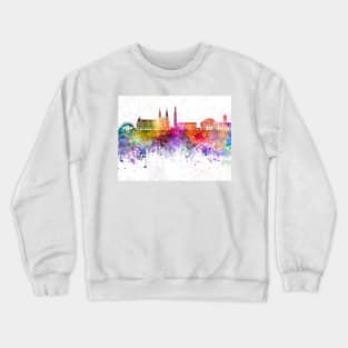 Czestochowa skyline watercolor Crewneck Sweatshirt